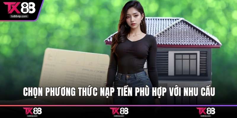 Chọn phương thức nạp tiền phù hợp với nhu cầu